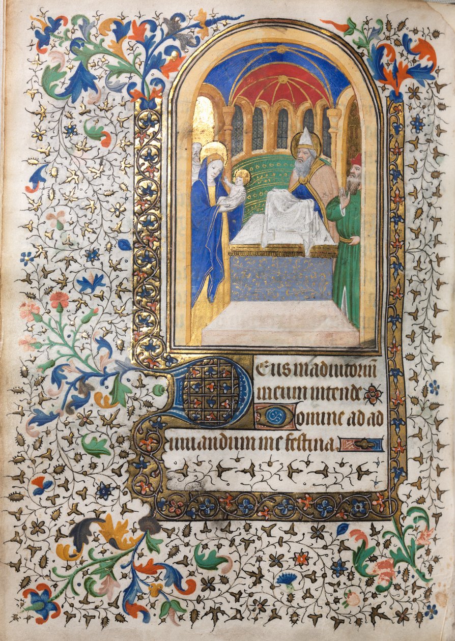Timbok (Användning av Paris): Presentation vid templet av follower of Boucicaut Master