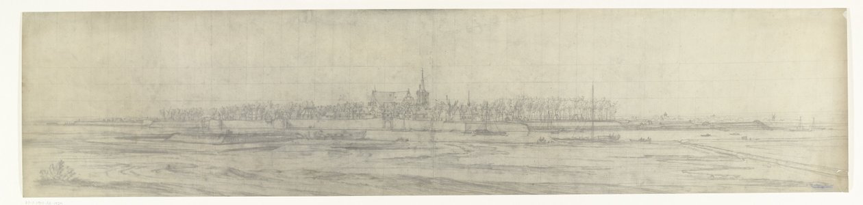 Utsikt över graven, 1672 Foton av teckningar av den franska invasionen av Nederländerna 1672 av Adam Frans van der Meulen bevarade i Manufacture des Gobelins (serietitel) av frères Moreau