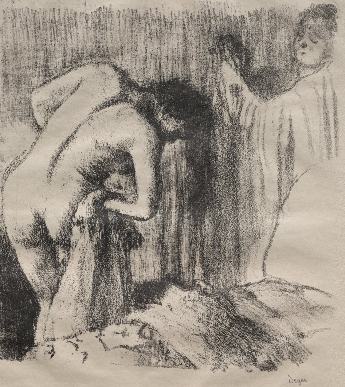 Efter badet III av imitator of Antoine Louis Barye