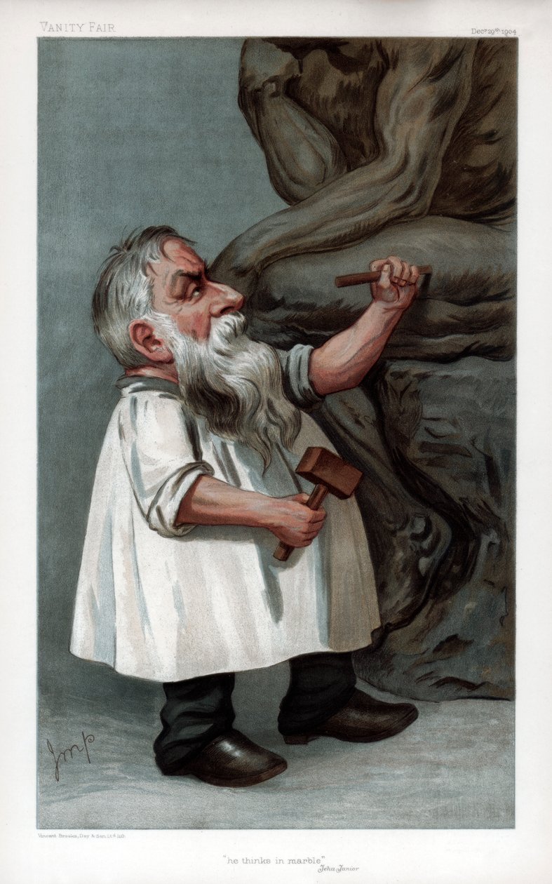 "Han tänker i marmor, Jehu Junior", 1904 av jmp