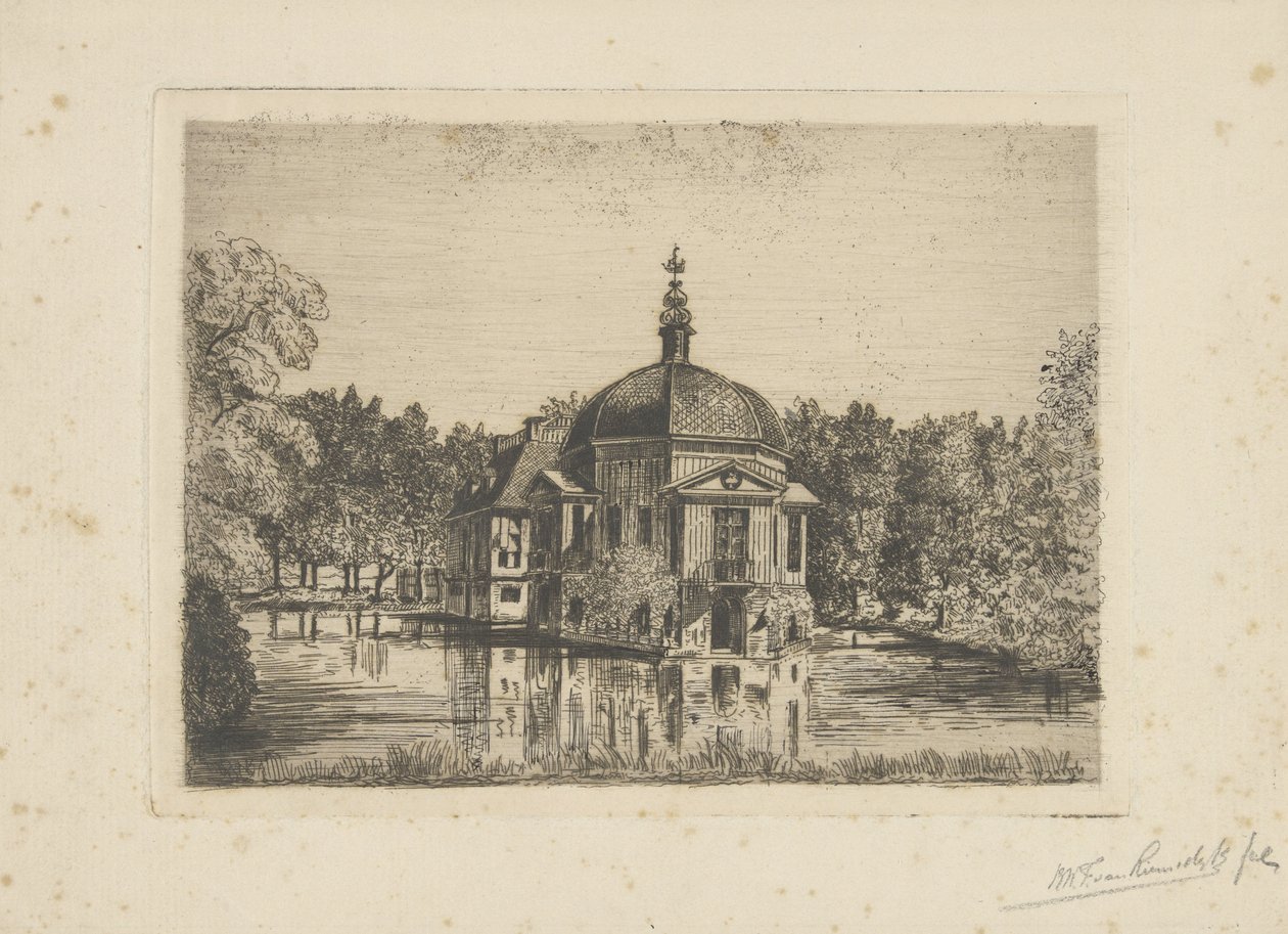 Utsikt över Trompenburgh av jonkheer Barthold Willem Floris van Riemsdijk