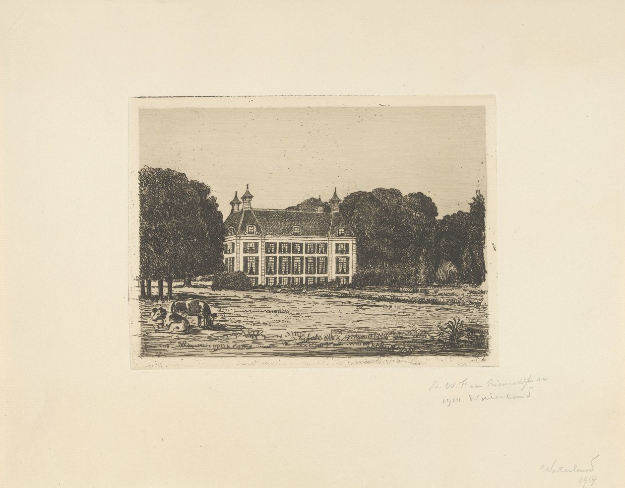 Waterland Estate av jonkheer Barthold Willem Floris van Riemsdijk