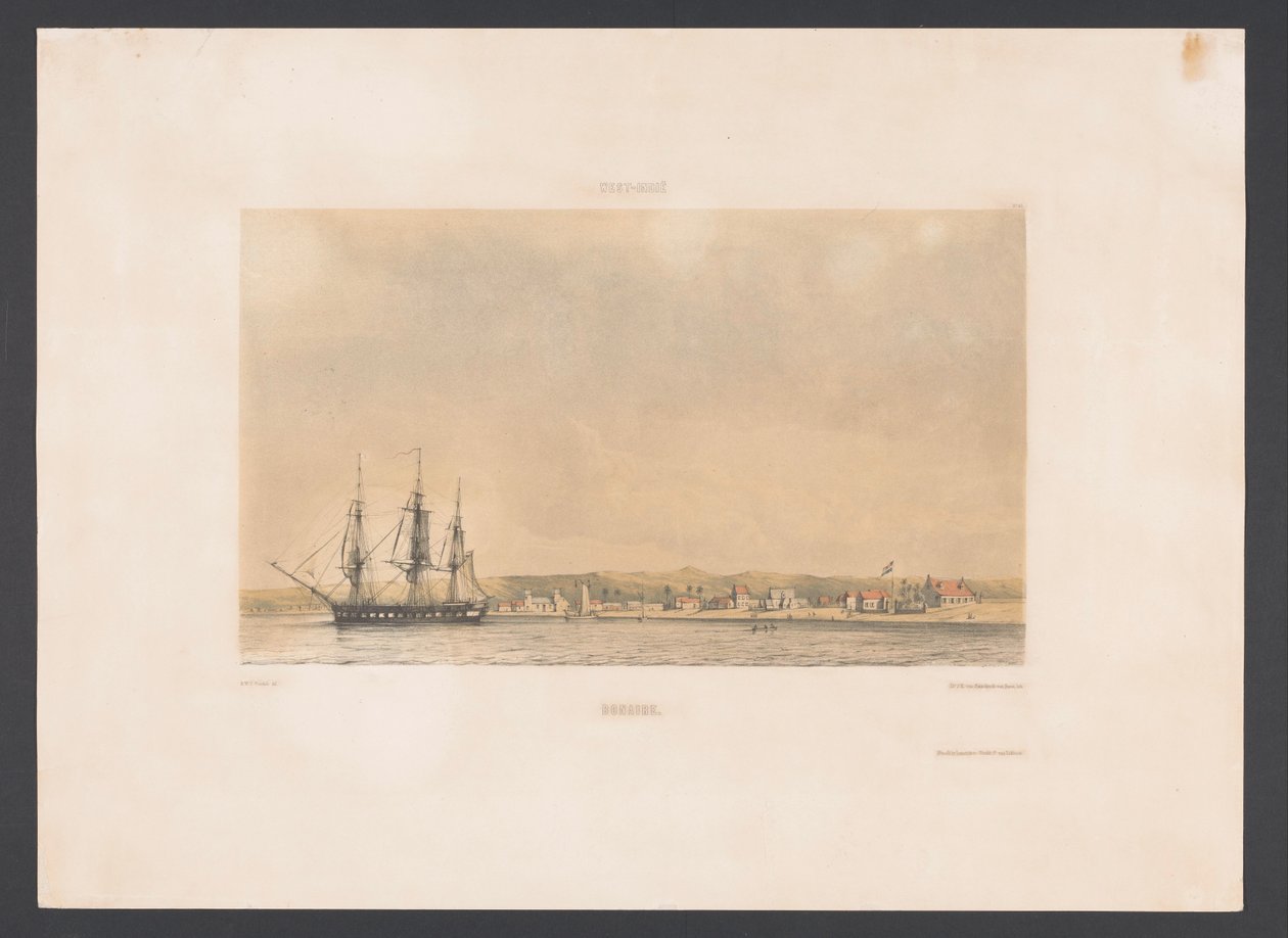 Bonaire Bonaire (titel på objekt) Västindien (serietitel på objekt) Utsikter från Nederländernas Västindien (serietitel) av jonkheer Jacob Eduard van Heemskerck