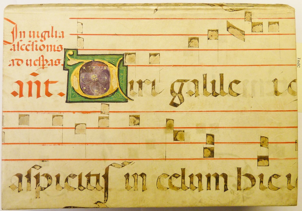 Portion of a parchment leaf from a liturgical ms. av kladcat Portion of a parchment leaf from a liturgical ms.
