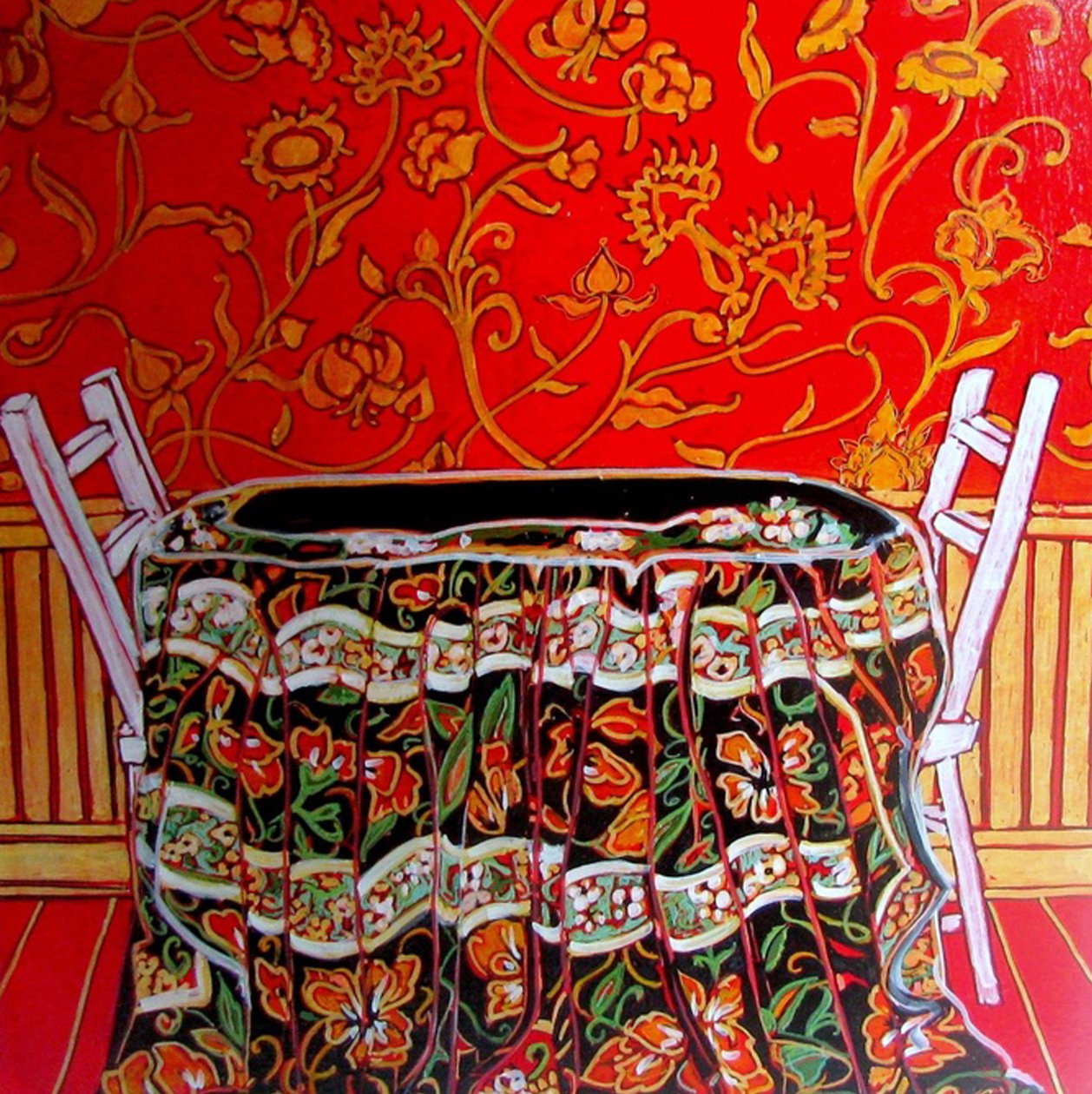 Dining Out, 2014 (start med blandteknik) av linda arthurs