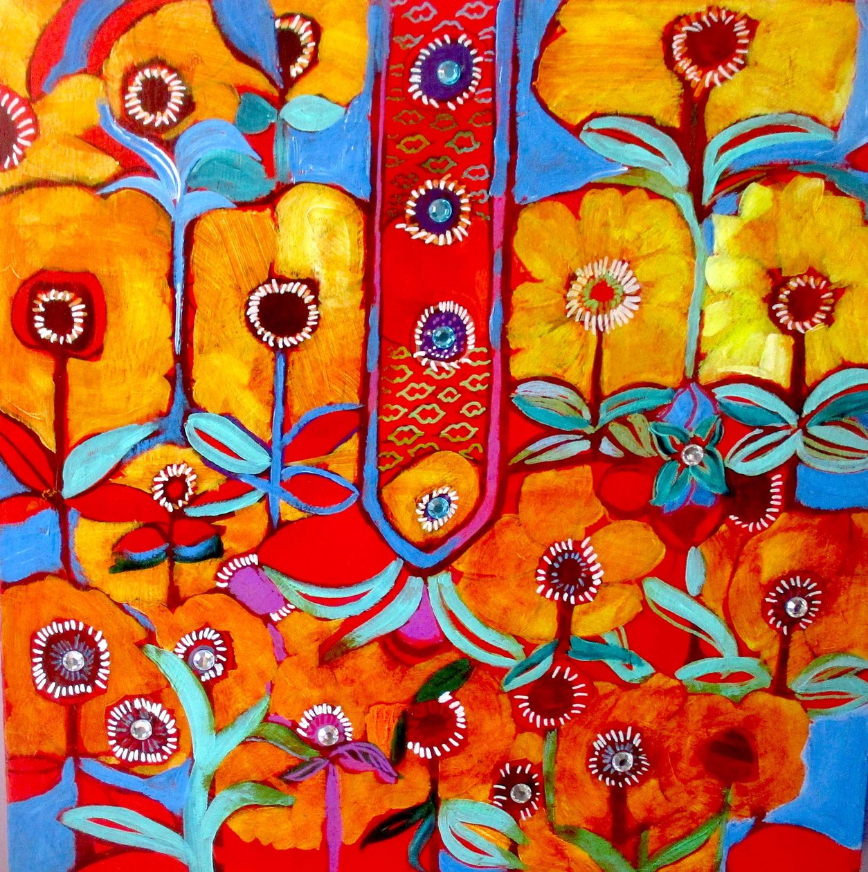 Shirt piece India, 2014 (blandteknik) av linda arthurs