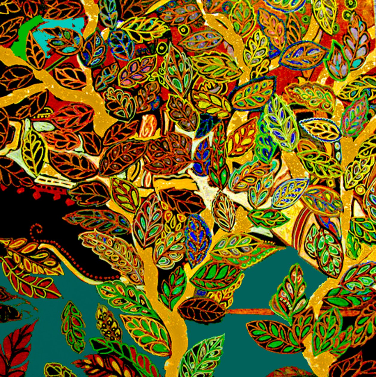 Toronto Tree, 2017 (blandteknik) av linda arthurs