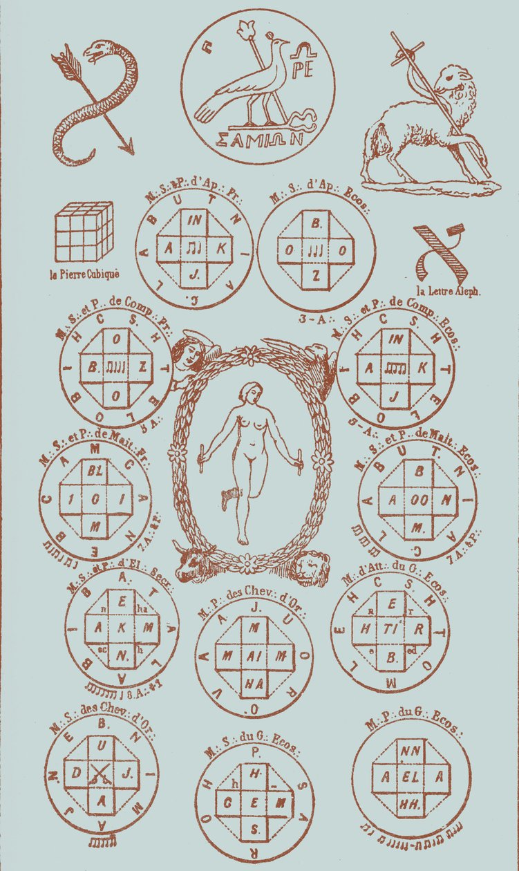 Tjugoförsta nyckeln i tarot av Éliphas after Lévi