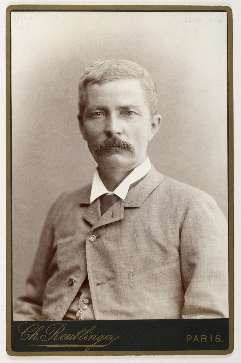 Henry Morton Stanley (1841-1904), walisisk upptäcktsresande i Centralafrika av Léopold Émile Reutlinger