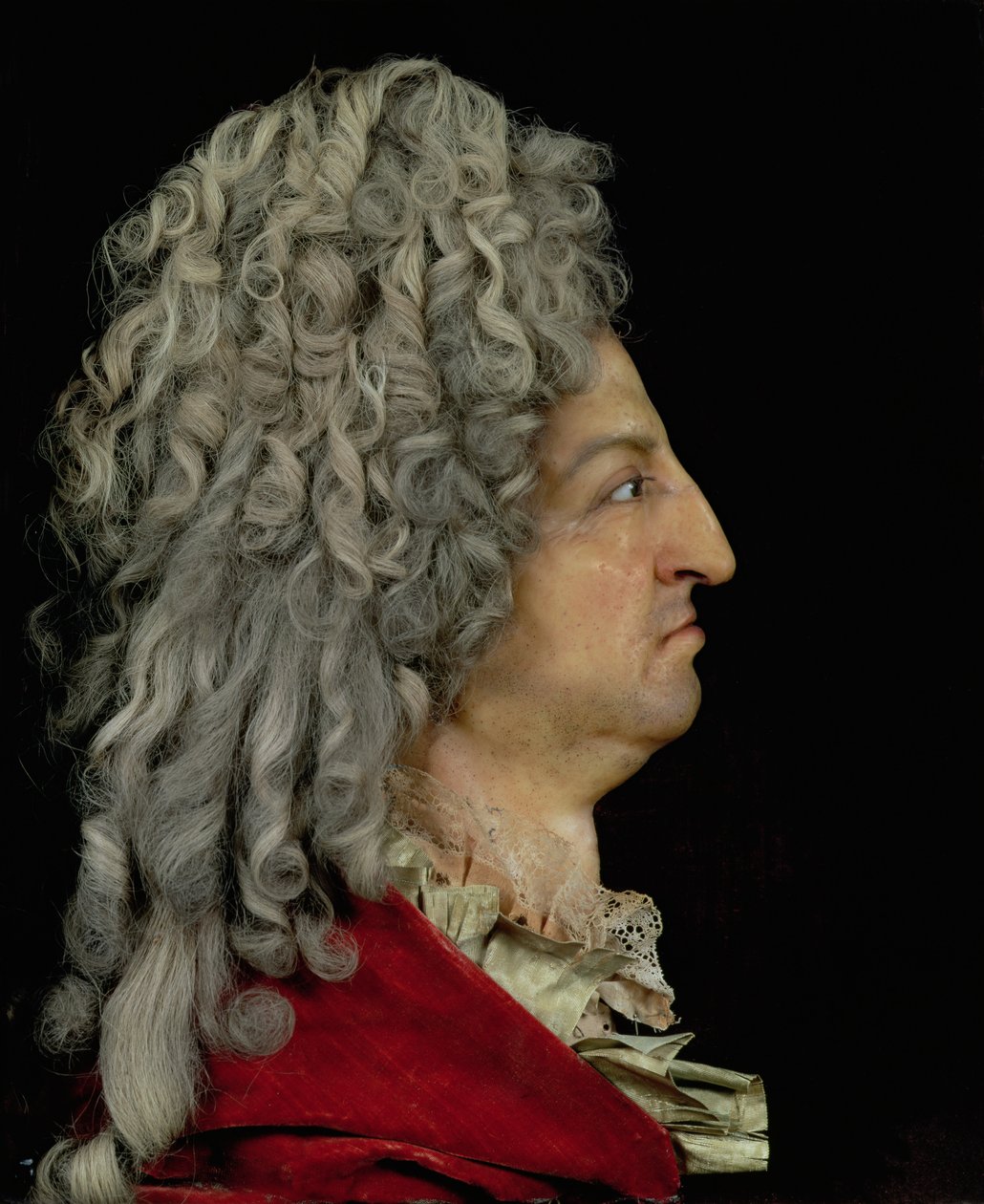 Ludvig XIV (1638-1715) 1706 (blandade media) av Antoine Benoist or Benoit du Cercle