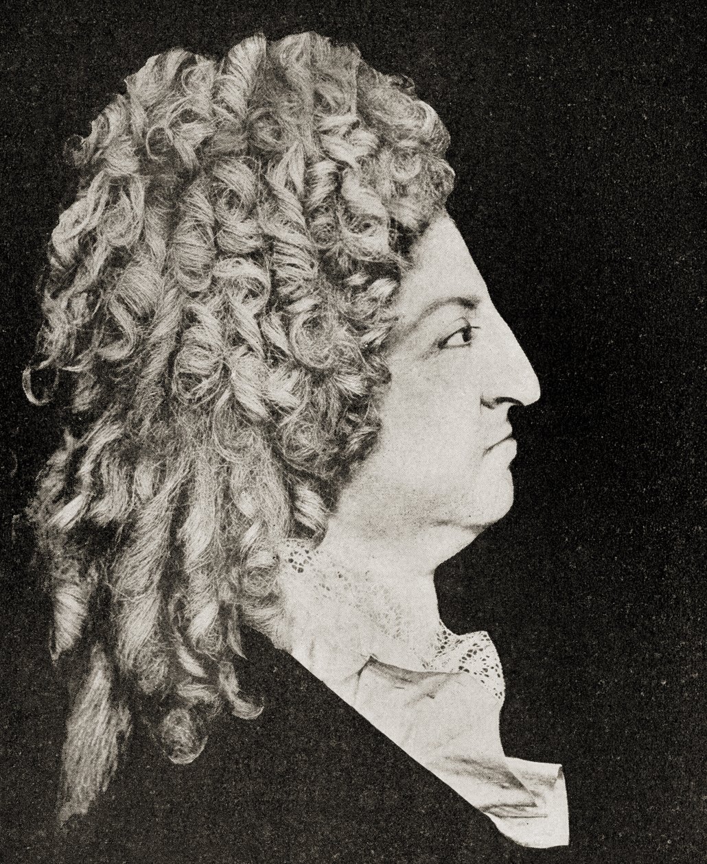Ludvig XIV (1638-1715) kung av Frankrike 1706 av Antoine Benoist or Benoit du Cercle