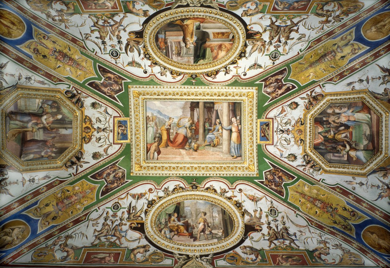 Taket i Galleria Corsini, Rom av Federico Zuccari or Zuccaro