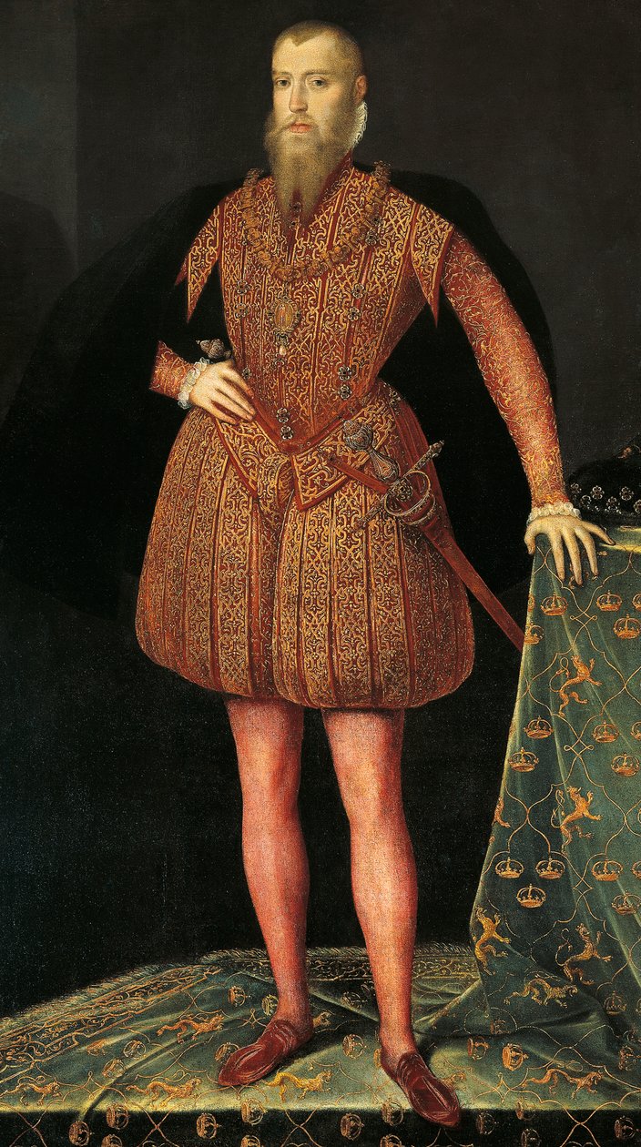 Porträtt av Erik XIV av Sverige (Stockholm av or Muelen Steven van der Meulen