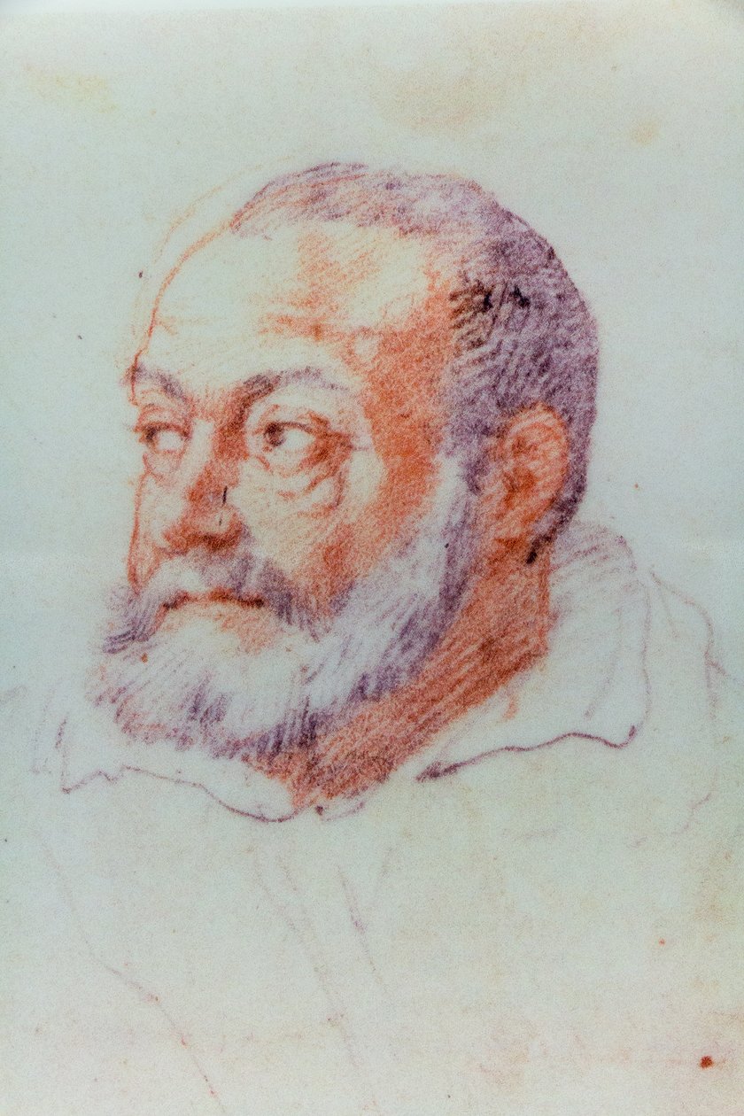 Porträtt av Jacopo Barozzi da Vignola av or Zuccaro Federico Zuccari