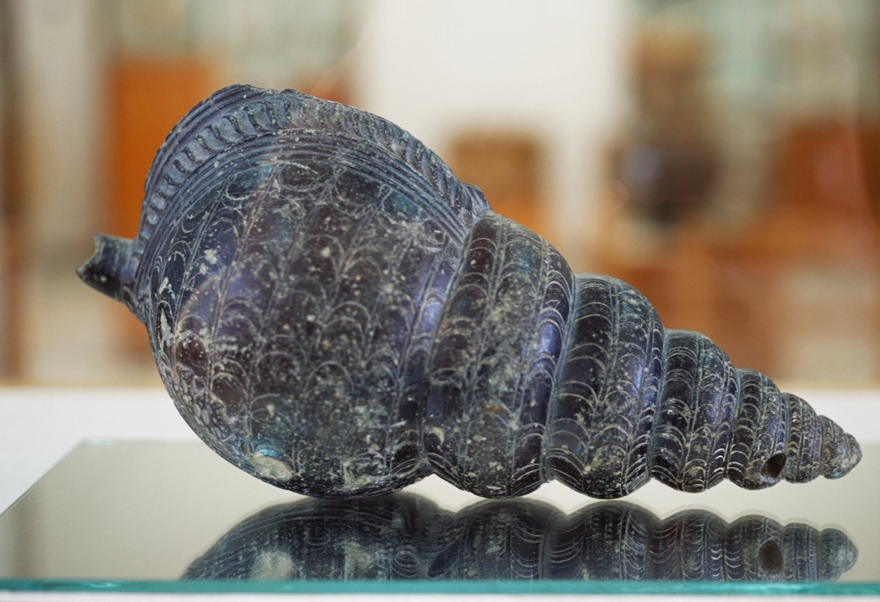 Triton-skal rhyton (rituellt kärl), från palatset i Malia, Kreta, Grekland, minoisk civilisation av Unbekannt Unbekannt