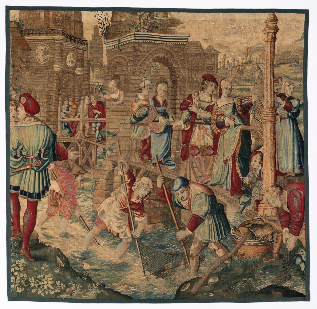 Vår: Fiskeplats av possibly by Gobelins Manufactory
