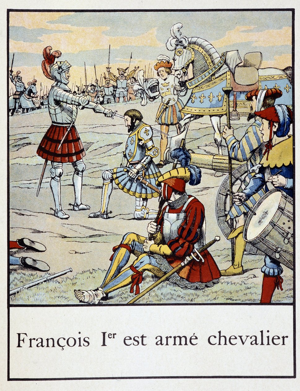 Francois 1er är ett riddarligt vapen - i "" A little history of France"" av Jacques Bainville, red. Mane av pseudonym for Onfray de Breville Jacques Job