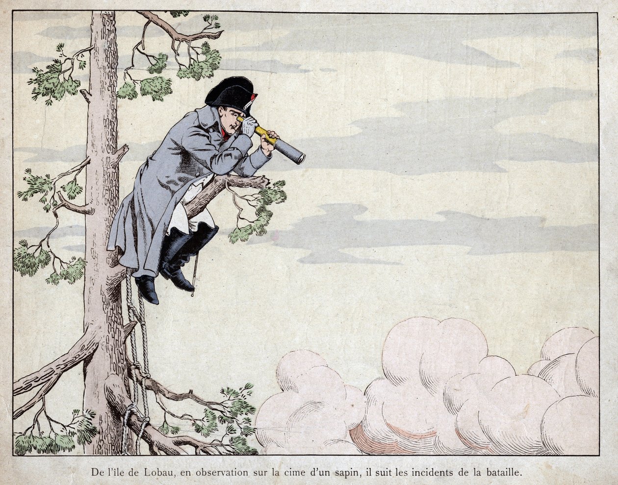 Från ön Lobau, en observation (Slaget vid Essling av pseudonym for Onfray de Breville Jacques Job