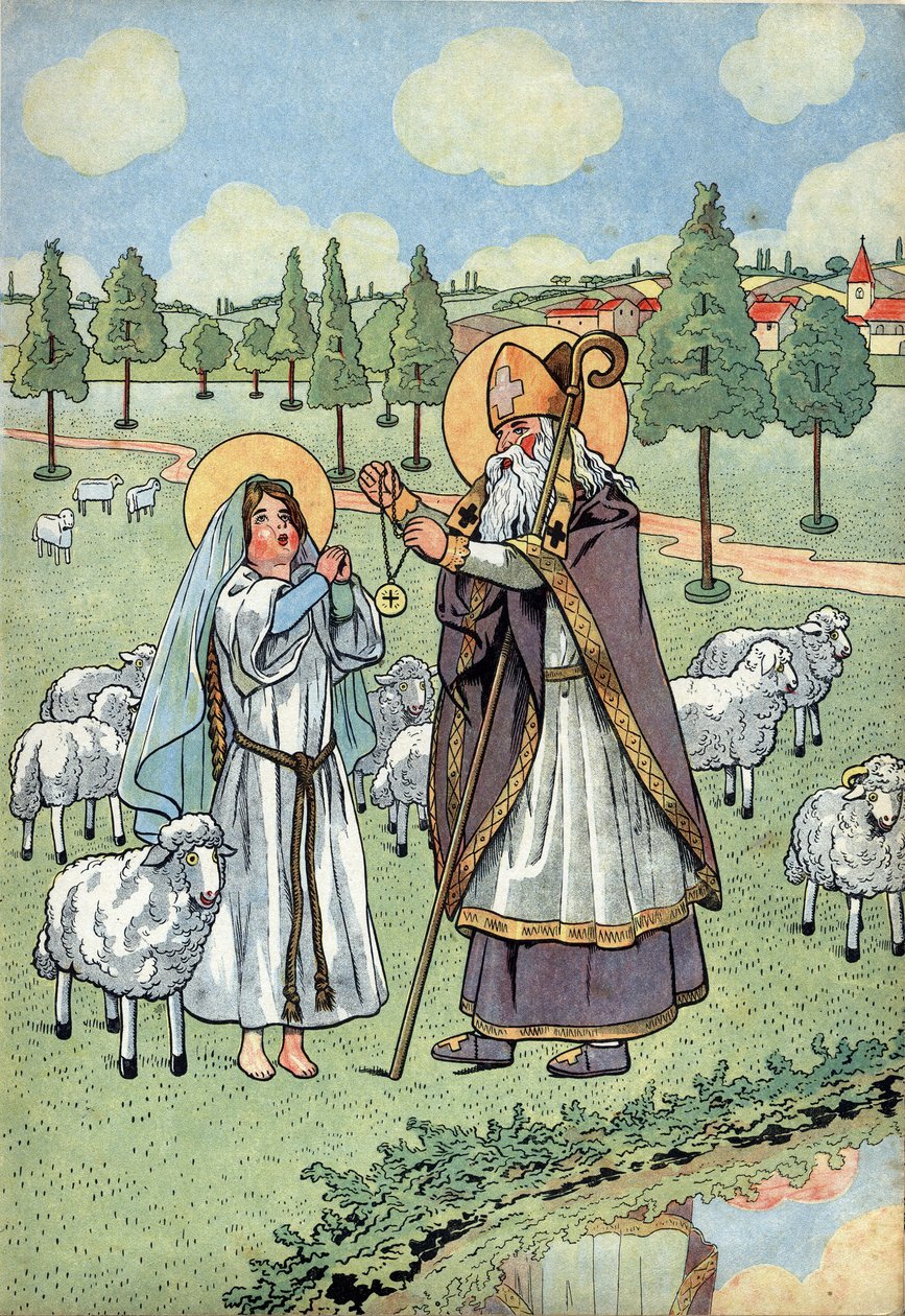 Frankrikes historia. Scen från Sainte Genevieves liv med leksaker: Evenemanget Saint Germain d