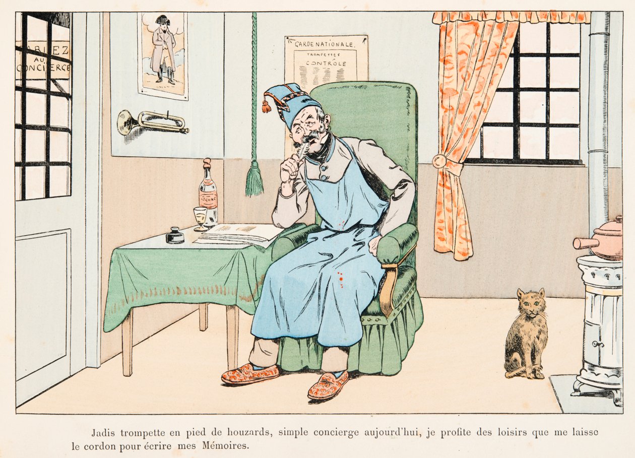 Jacques Marie Gaston Onfroy de Breville dit JOB (1858-1931) - Half Balance Writing Memories, Privat samling av pseudonym for Onfray de Breville Jacques Job