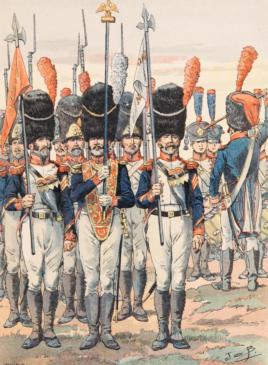 Jacques Marie Gaston Onfroy de Breville dit JOB (1858-1931) - Alltid franska truppers utrustning: Porte Aigles (1812), privat samling av pseudonym for Onfray de Breville Jacques Job