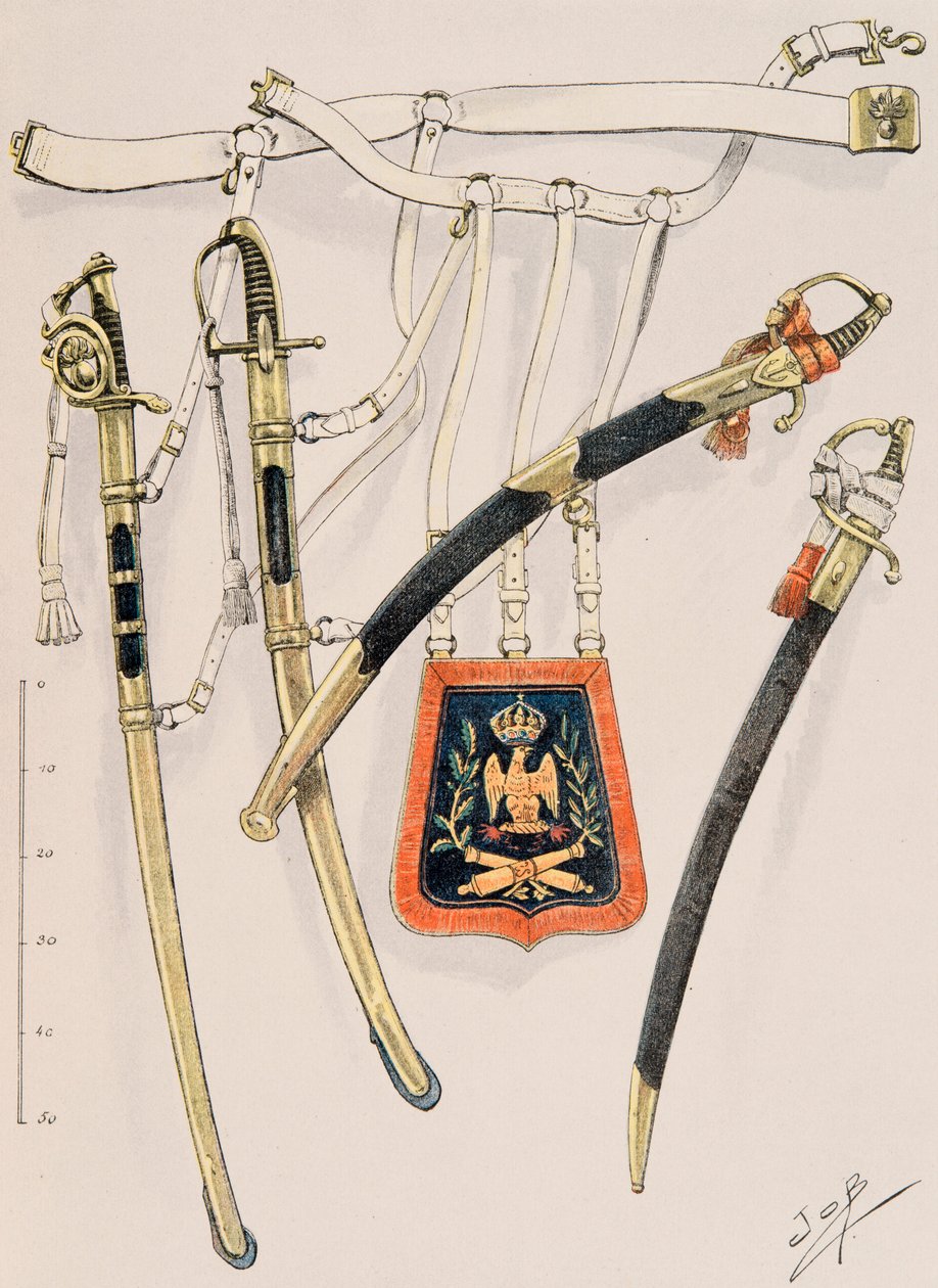 Jacques Marie Gaston Onfroy de Breville dit JOB (1858-1931) - Alltid franska truppers utrustning: Imperial Guard Second Empire, Privat samling av pseudonym for Onfray de Breville Jacques Job
