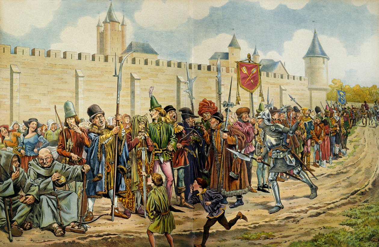 Ludvig XI av Frankrike, känd som den försiktige (1423-1483), granskad den 14 september av pseudonym for Onfray de Breville Jacques Job