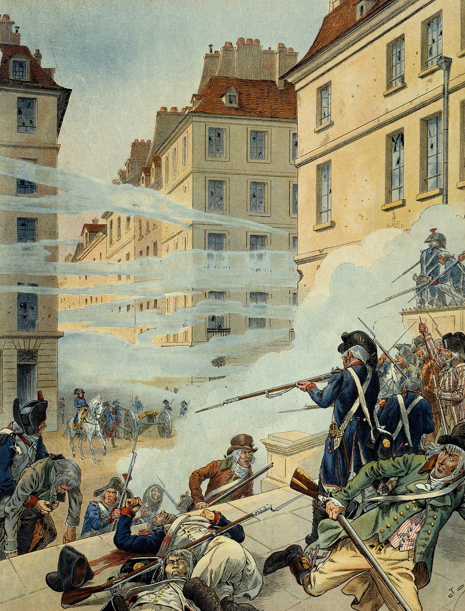 Royalistiskt uppror mot konventet den 5 oktober av pseudonym for Onfray de Breville Jacques Job