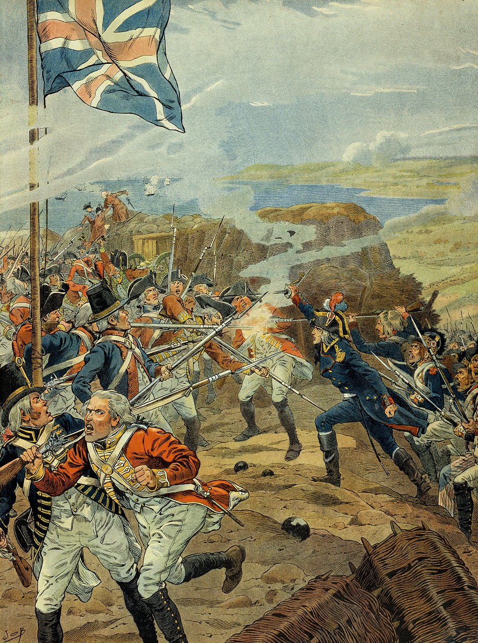 Rhens armé och franska revolutionen 1789: Napoleon I Bonaparte (1769-1821) anklagade engelsmännen vid Toulon 1793. Södra Frankrikes gränser invaderas av makter som samlats mot revolutionen. Engelsmännen ockuperade i synnerhet Toulon av pseudonym for Onfray de Breville Jacques Job