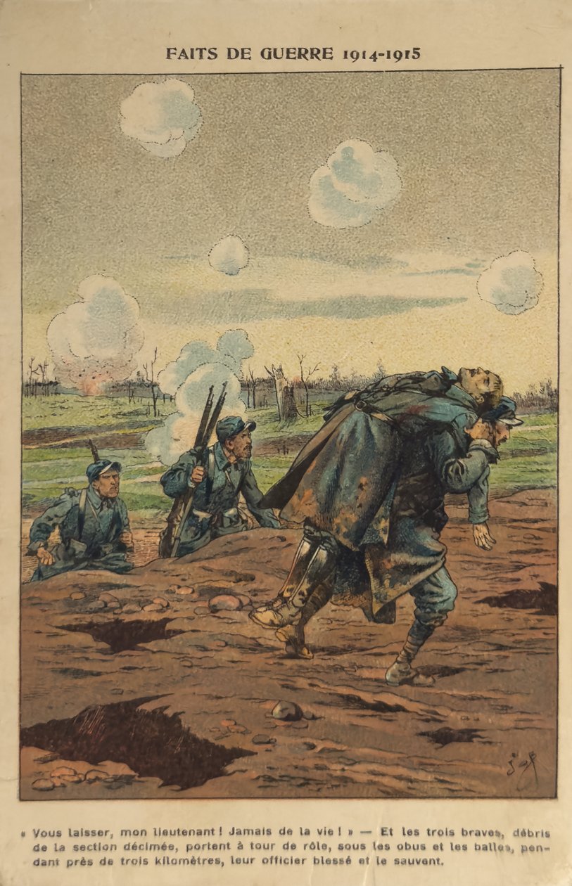 WW1: För att rädda chefen (illustration) av pseudonym for Onfray de Breville Jacques Job