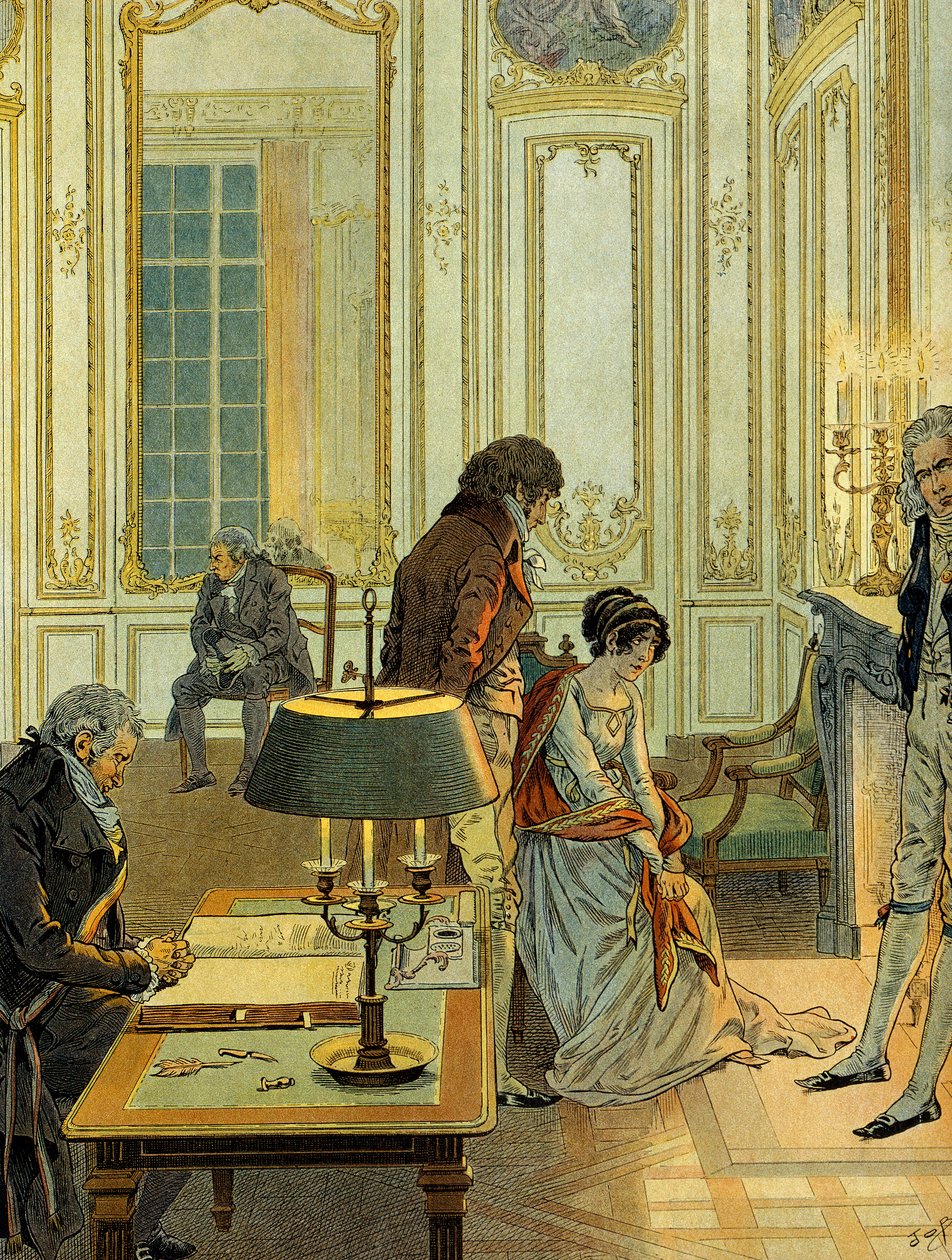 Dagen för Napoleon I Bonapartes borgerliga vigsel av pseudonym for Onfray de Breville Job
