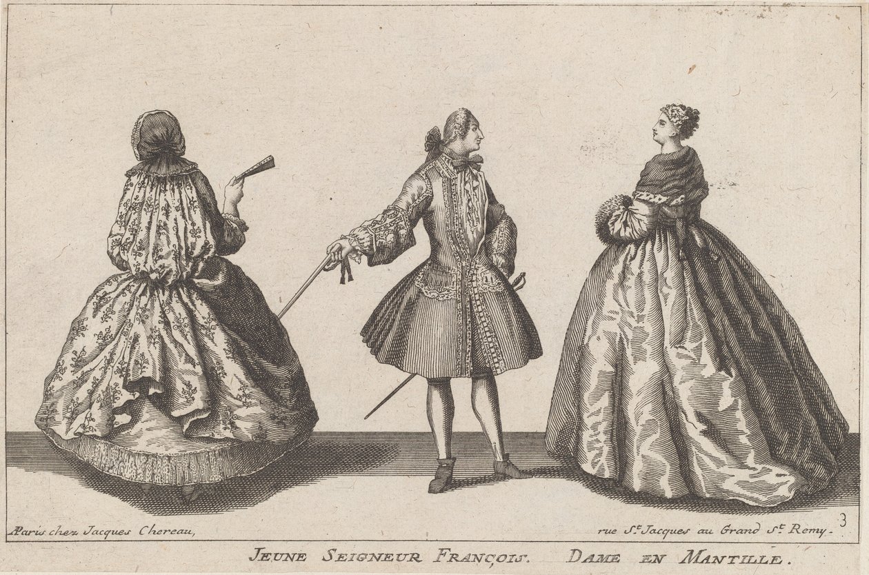 Ung Lord Francis/Lady i Mantilla av published by Jacques Chéreau