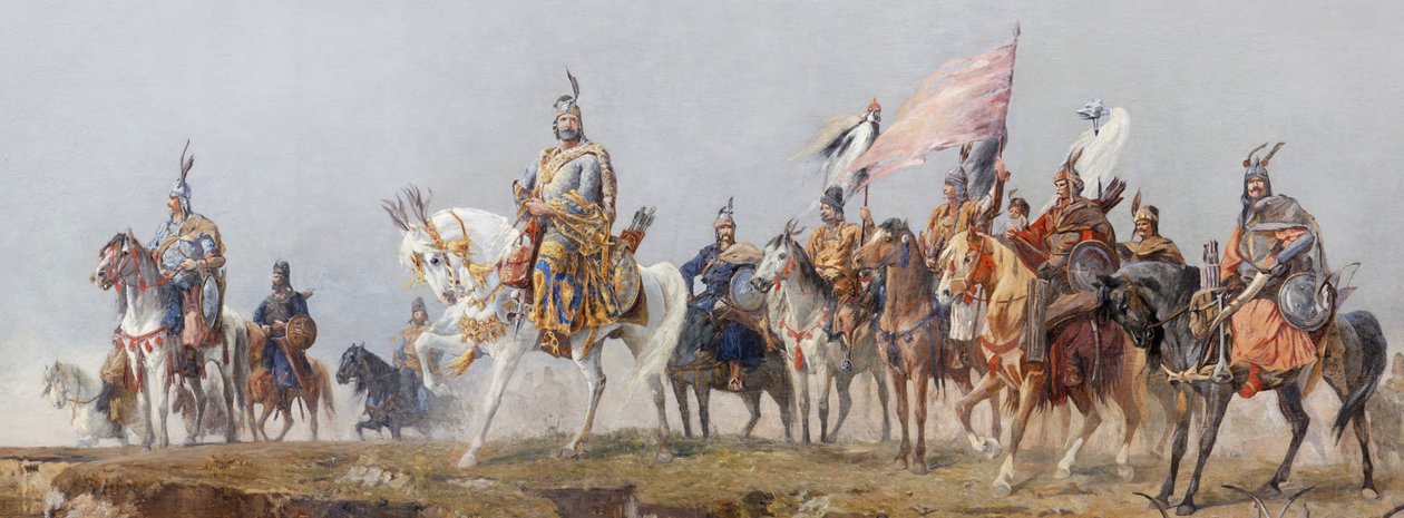 A magyarok bejövetele (Feszty-körkép) av Arpad Feszty