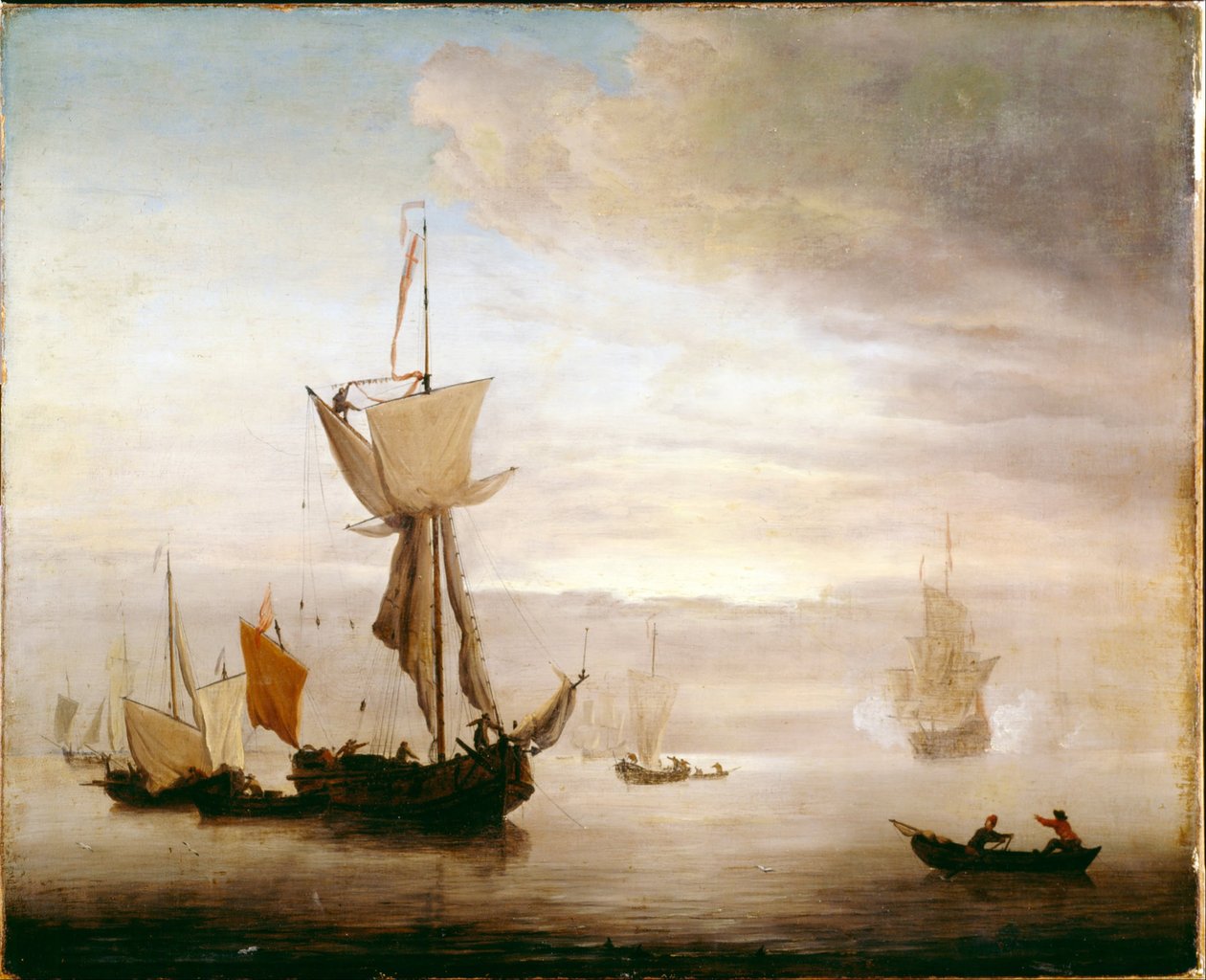 A Calm  av studio of Peter Monamy