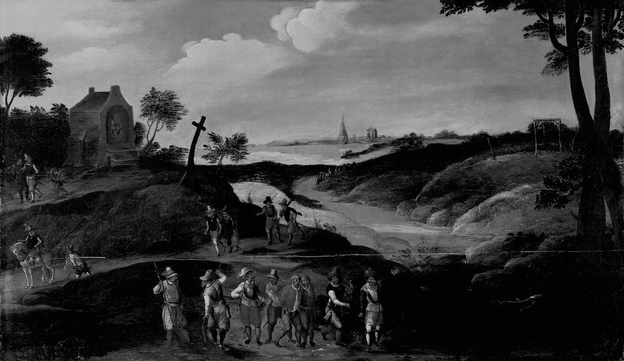 Landskap med figurer, c. 160025. av the younger Joos de Momper