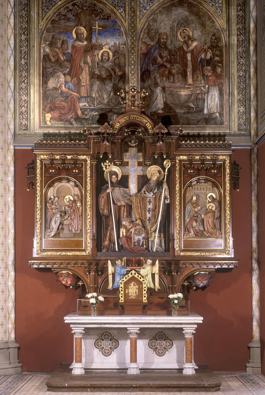 Altare av heliga Cyril och Methodius, 1927 (målat trä) av Štpán Zálešák