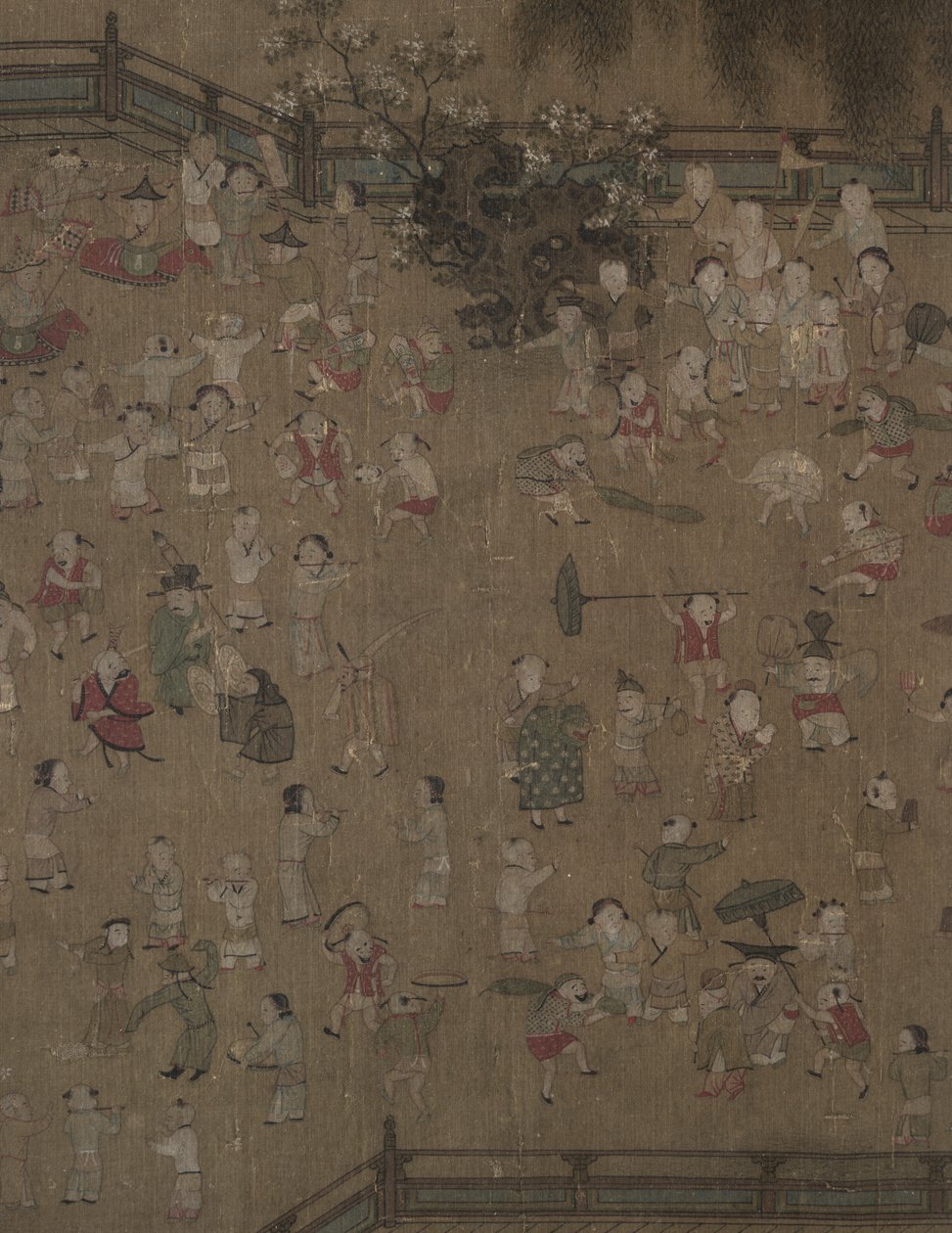 Hundra barn leker av tradition of Su Hanchen