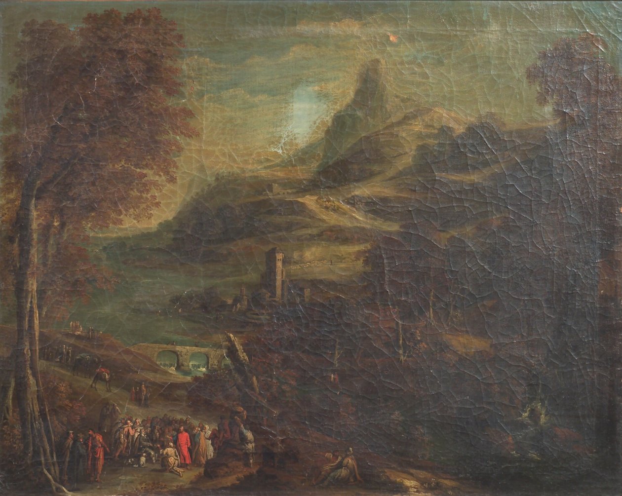 Landskap med bibliska motiv av van de Laeter