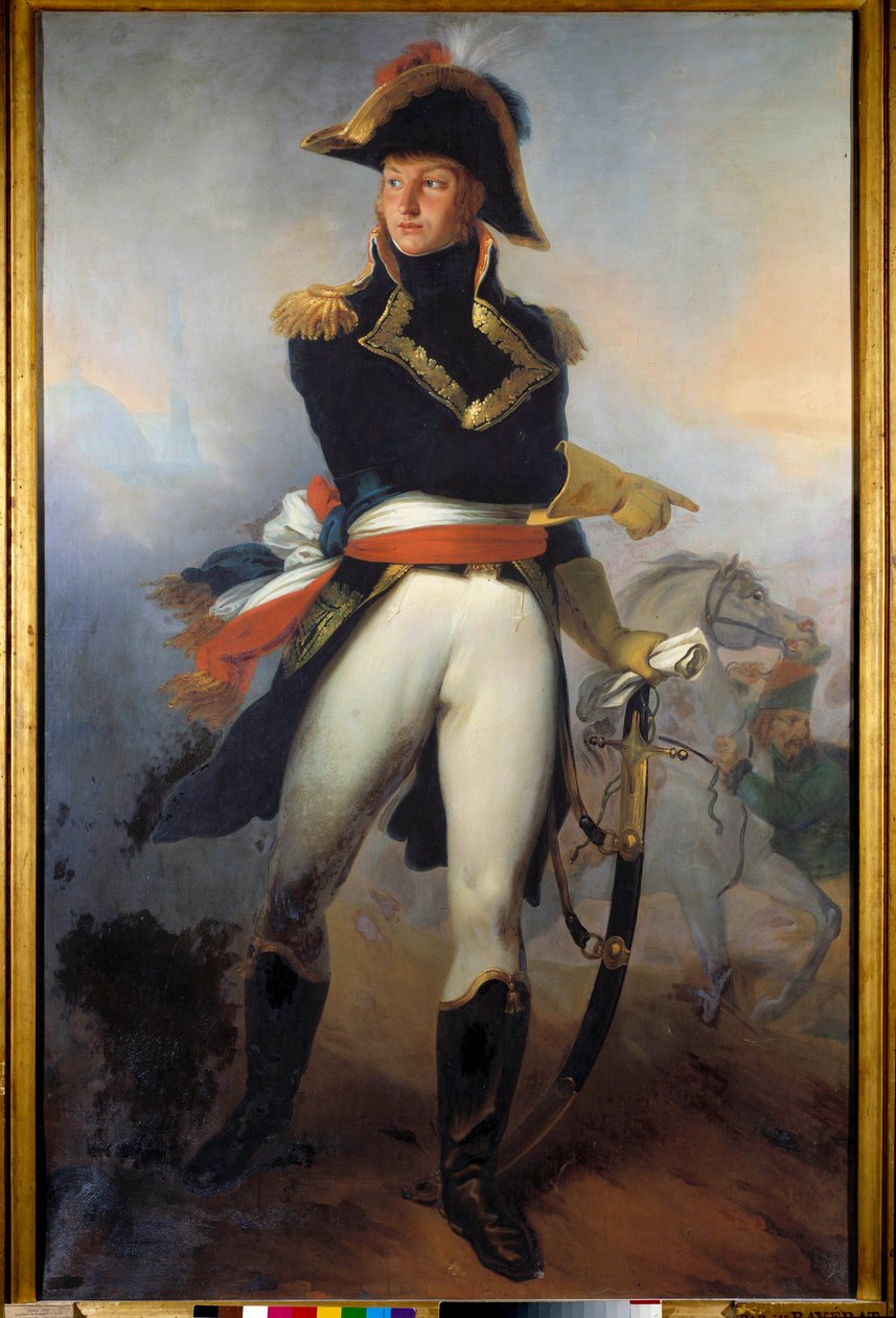 Hellängdsporträtt av general Jean Andoche Junot (Jean-Andoche) (1771-1813) Målning av Raverat Vincent Nicolas Raverat (1801-1865) 1800-talet. Paris, Armémuseet av vincent Nicolas Raverat