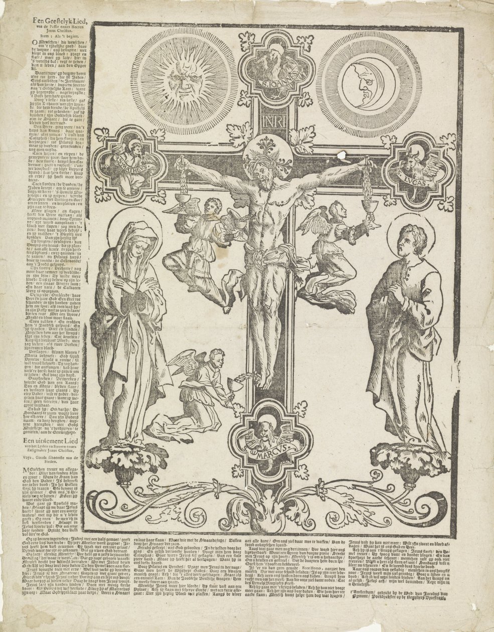 En andlig sång, / om vår Herres lidande / Jesu Kristi (titel på objektet) av weduwe Jacobus van Egmont