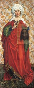 Saint Veronica, c.1428-30 (blandad teknik på ekträ) av (1375/8-1444) Master of Flemalle