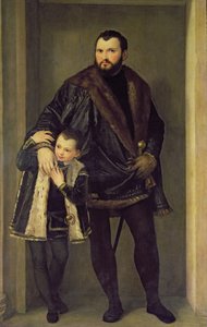 Giuseppe da Porto och hans son Adriano, ca 1555 (olja på duk)