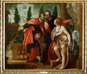 Susannah och de äldste (målning på duk) av (1528-88) Veronese
