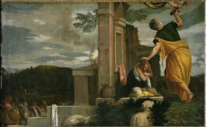 Offrandet av Isak (målning på duk) av (1528-88) Veronese