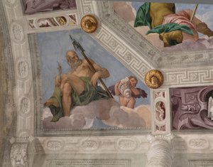 Paolo Caliari känd som Veronese, fresk, Villa Barbaro, Maser, Italien av Veronese