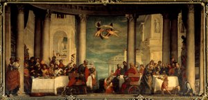 Måltiden i huset av fariséen Simon Målning av Paolo Veronese (1528-1588) av Veronese