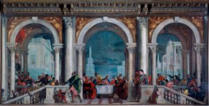 Måltiden på Levi Målning av Paolo Veronese Caliari (1528-1588) 1573 Dim.5,51x13,1 m Venedig, Gallerie del 