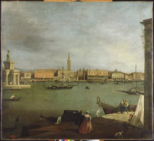 Bacino di San Marco från norr (olja på duk)