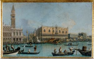 Palazzo Ducale i Venedig (målning på duk) av (1697-1768) Canaletto