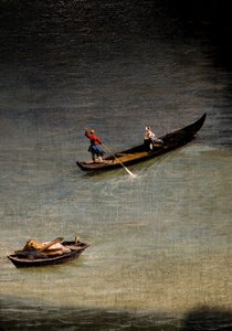 Utsikt från Palazzo Balbi mot Rialtobron av (1697-1768) Canaletto